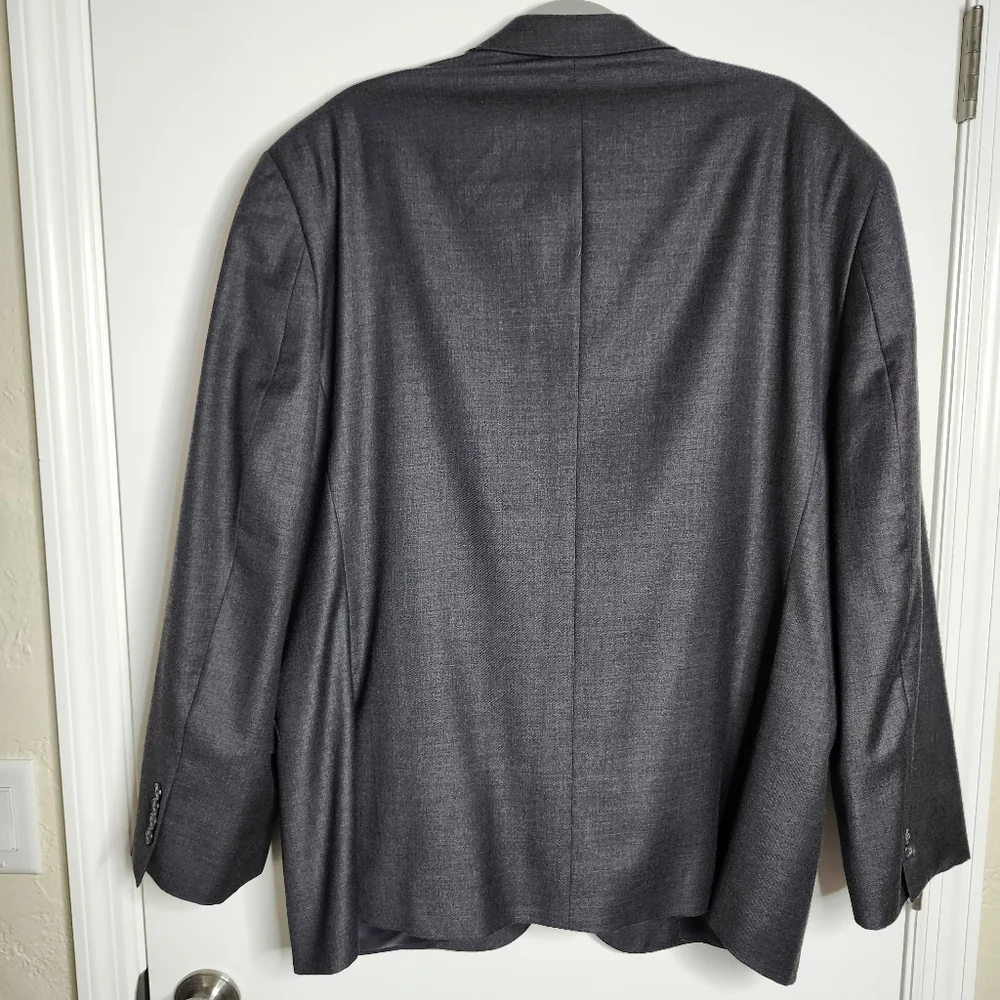 Jos A Bank 48R Charcoal Grey Traveler Blazer Suit Jacket Sport Coat Tailored Fit